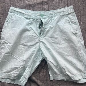 Columbia Men's Mint Green Flat Front Shorts